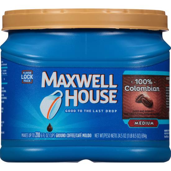Order Maxwell House 100 Colombian Coffee food online from CVS store, ORO VALLEY on bringmethat.com