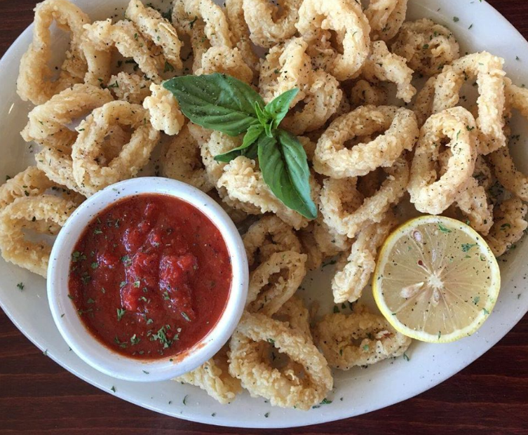 Order Fried Calamari food online from Lluka's Italian Kitchen store, Dallas on bringmethat.com