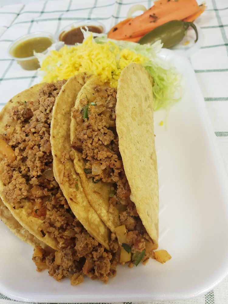 Order Shredded Beef Hard Shell Taco food online from Ronaldos Taco Shop store, Mission Viejo on bringmethat.com