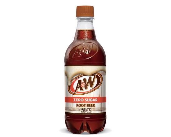 Order A&W Diet Root Beer 20oz Bottle food online from Rocket store, El Cajon on bringmethat.com