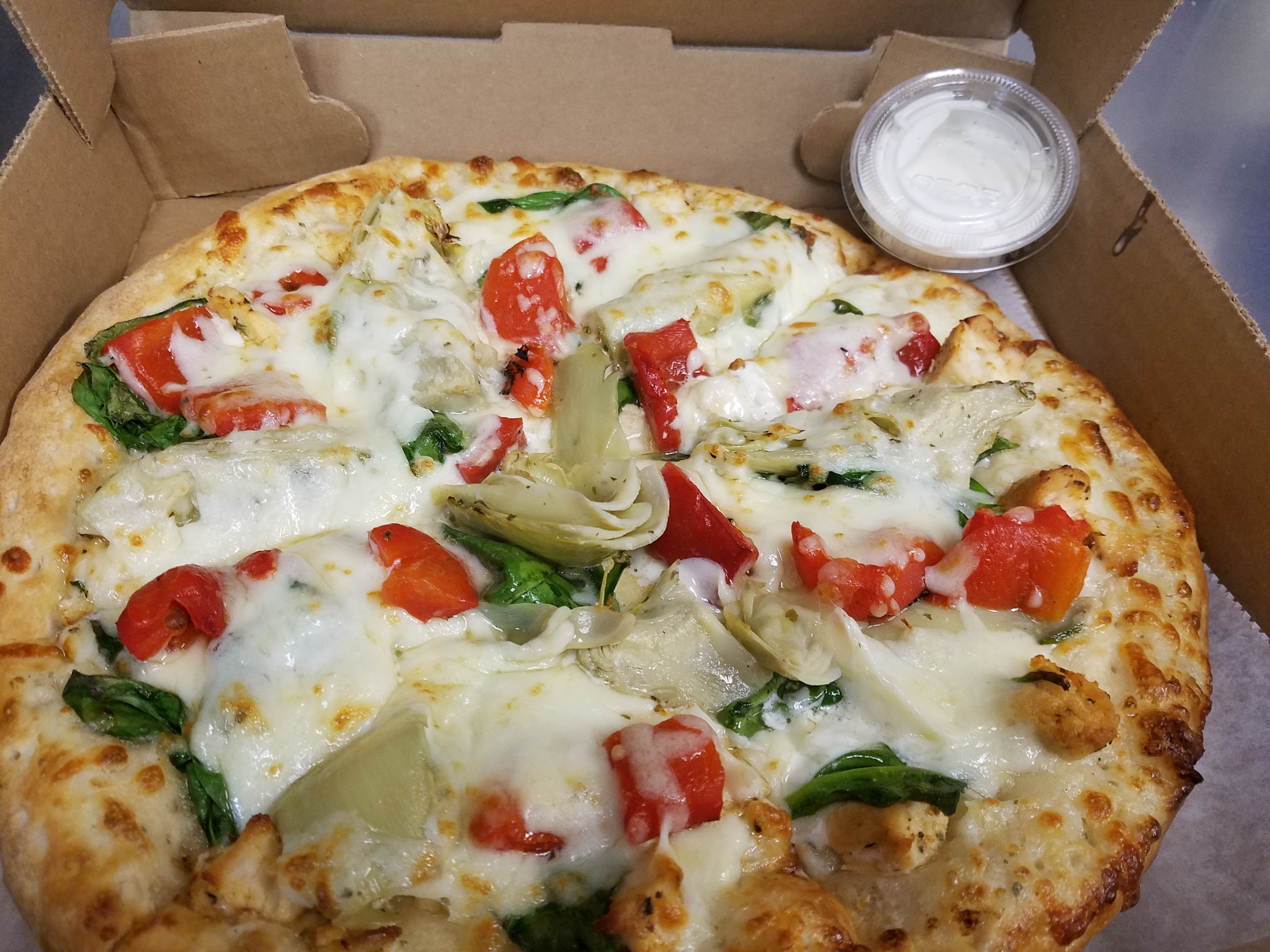 Order Tuscan Chicken Pie food online from Vinny's Pizza store, Pittsburgh on bringmethat.com