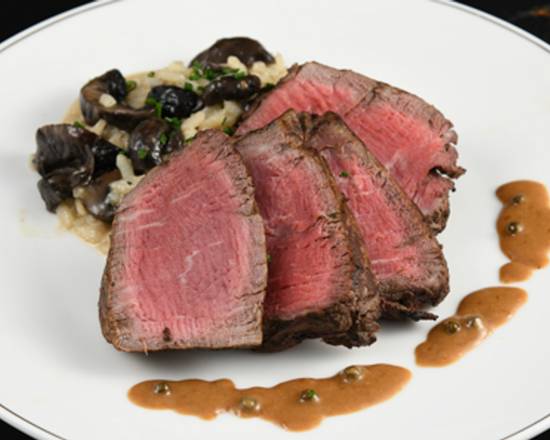 Order Filet Risotto food online from Simms Steakhouse store, Golden on bringmethat.com