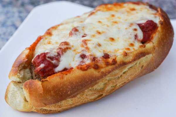 Order 7" Veal Parmesan Sandwich food online from Ametis Pizza store, Clifton on bringmethat.com