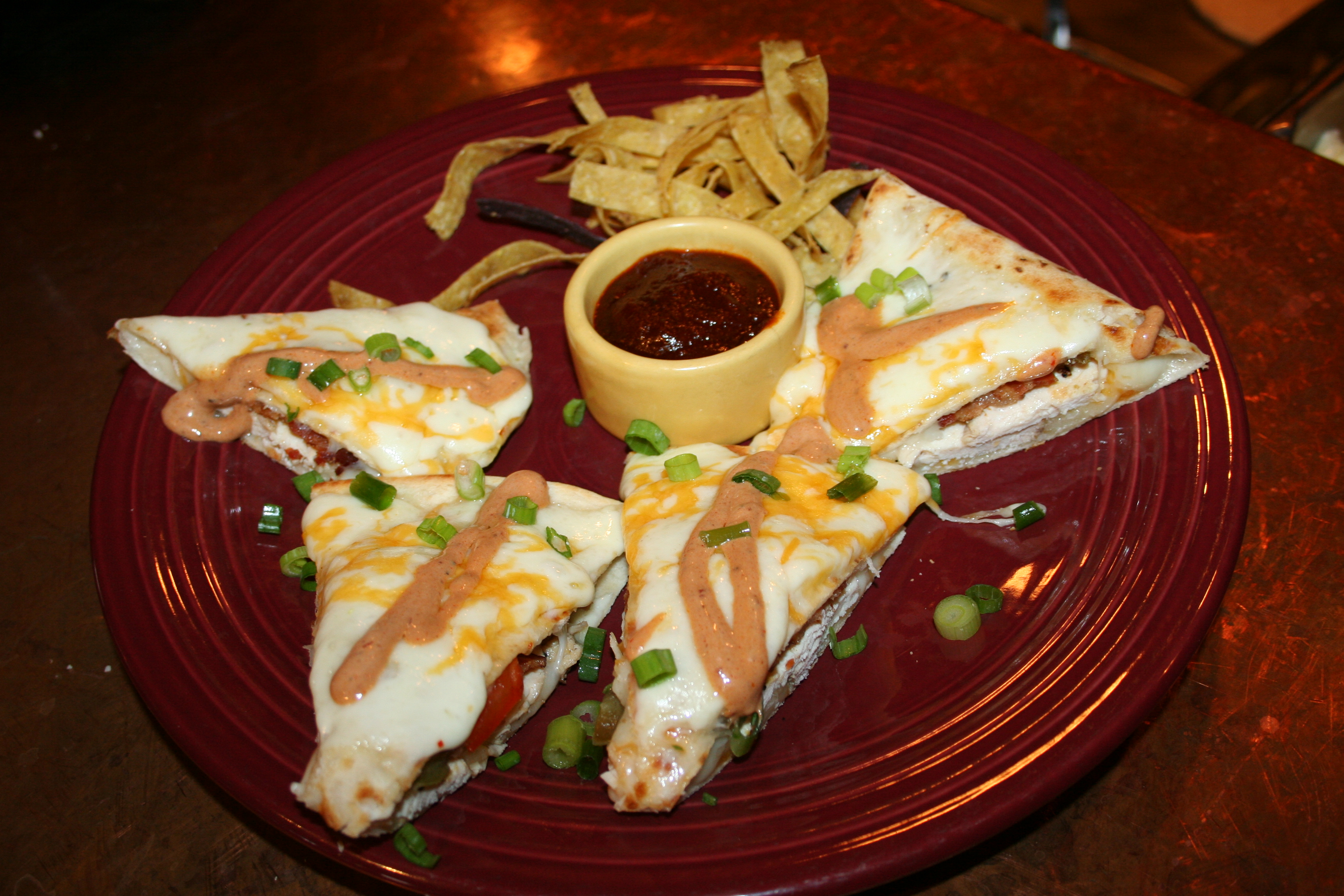 Order Grilled Chicken Quesadilla food online from Stokes Old Market store, Omaha on bringmethat.com