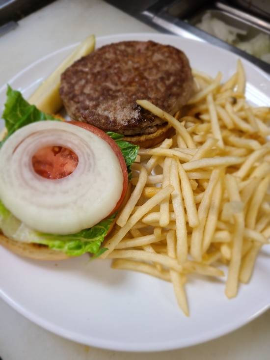 Order CYO Burger food online from Cowboy Cafe store, Arlington on bringmethat.com
