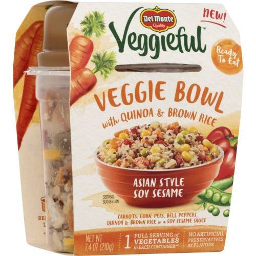 Order Del Monte · Asian Style Veggie Bowl with Quinoa & Brown Rice (7.4 oz) food online from Safeway store, Tucson on bringmethat.com