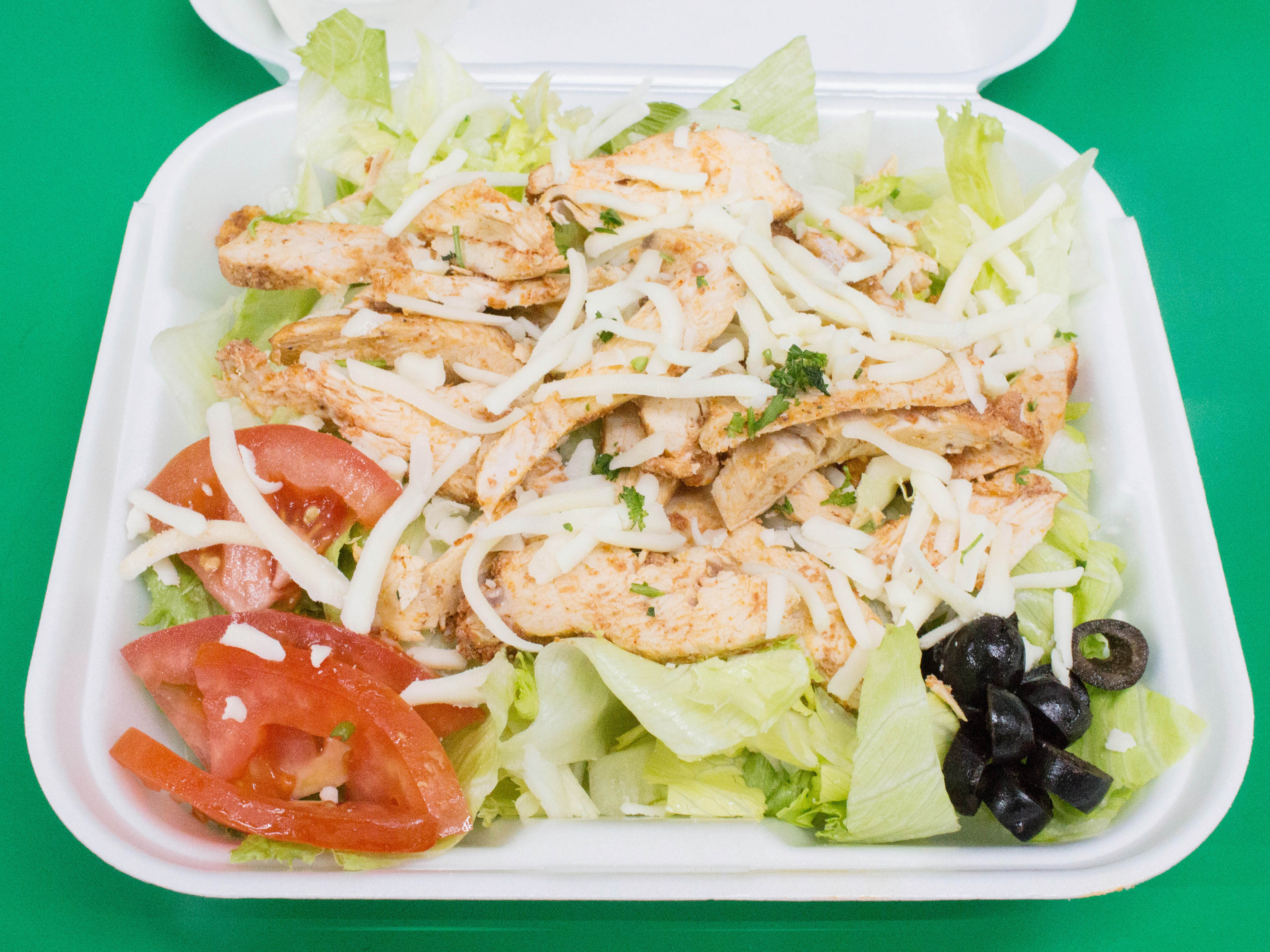 Order Grilled Chicken Salad food online from Crazy Pizza store, Dearborn Heights on bringmethat.com