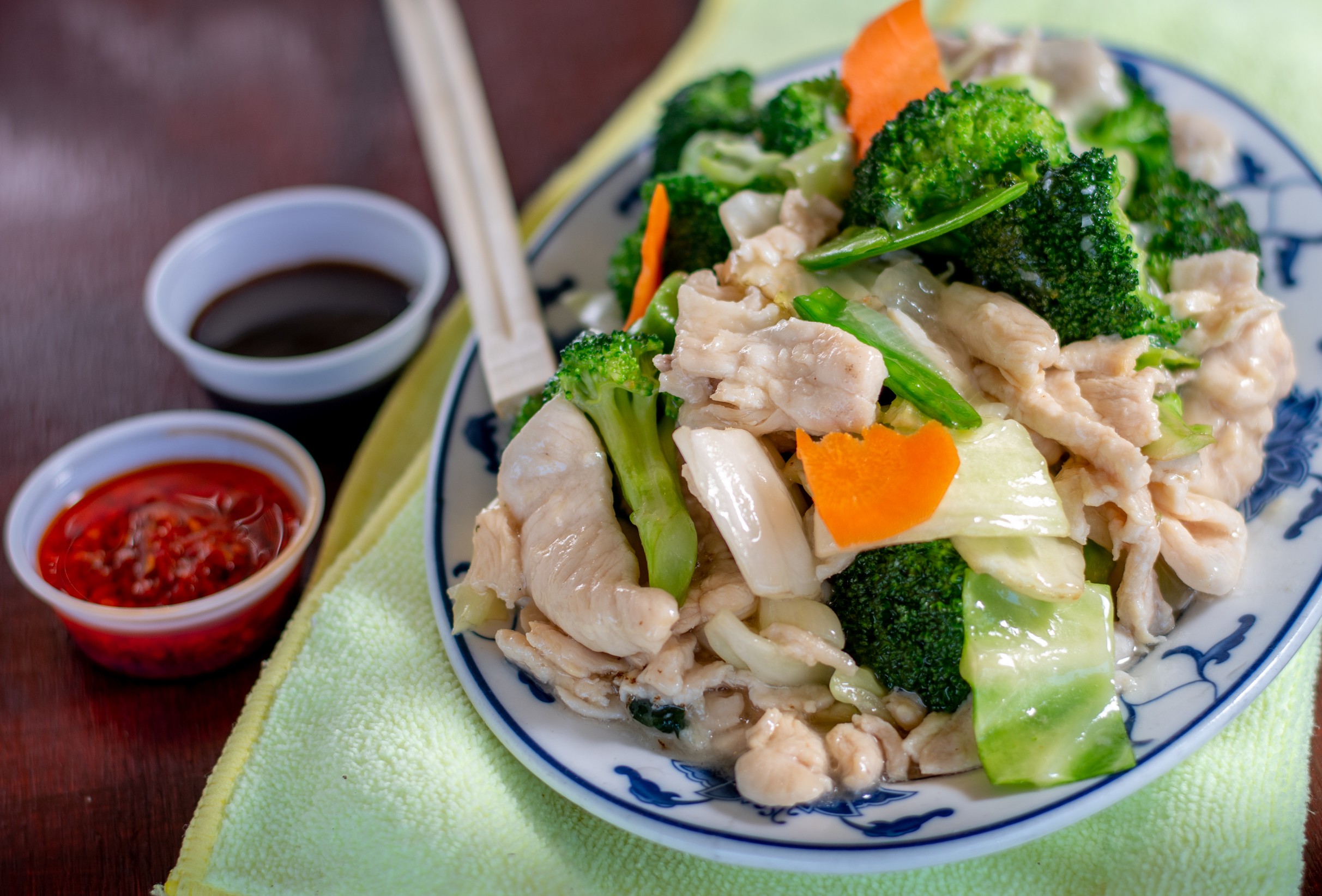 Order Chicken with Assorted Greens food online from China West Express store, Tustin on bringmethat.com