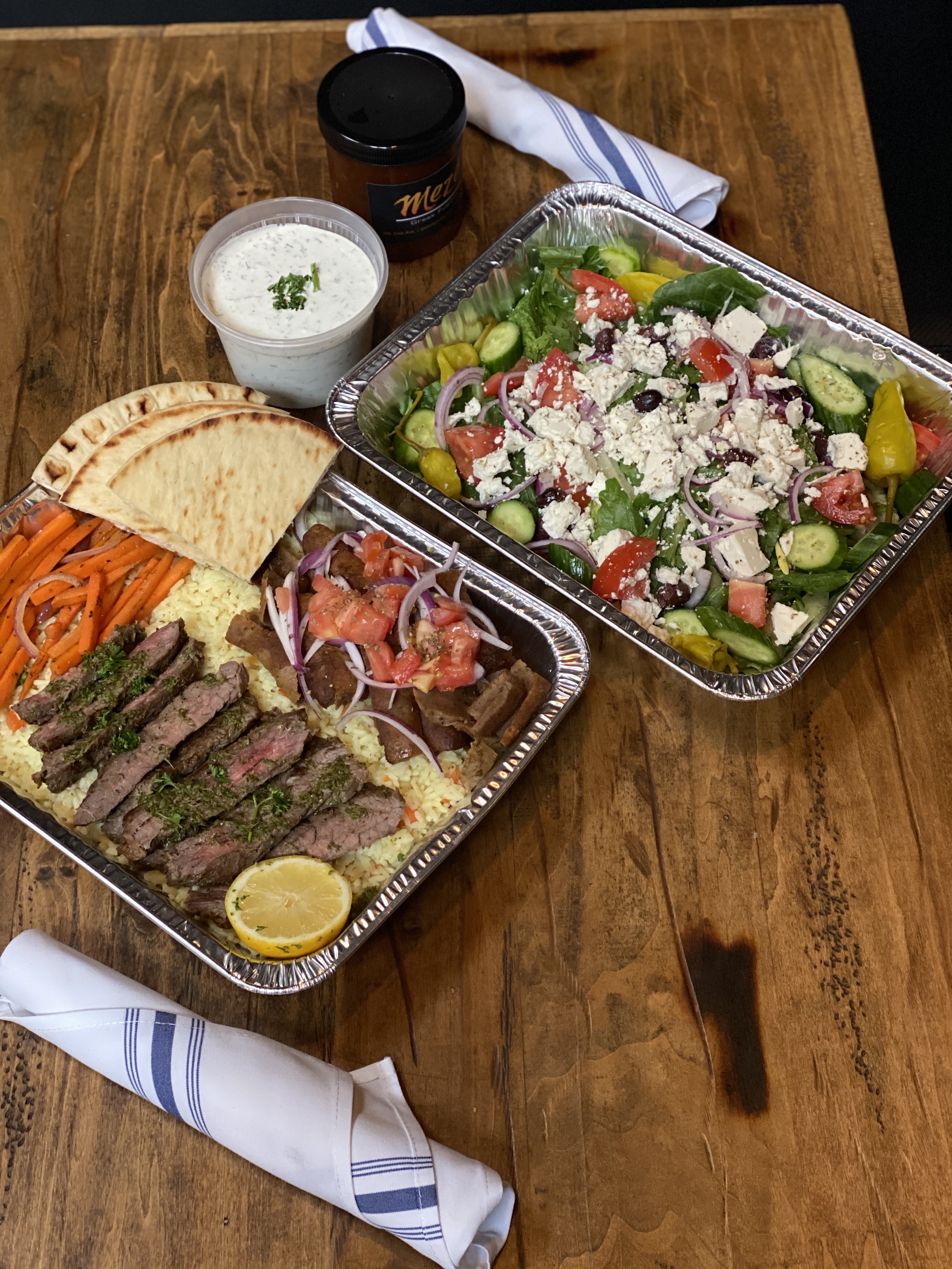 Order Family Pack for 2 food online from Meze Greek Fusion store, San Diego on bringmethat.com