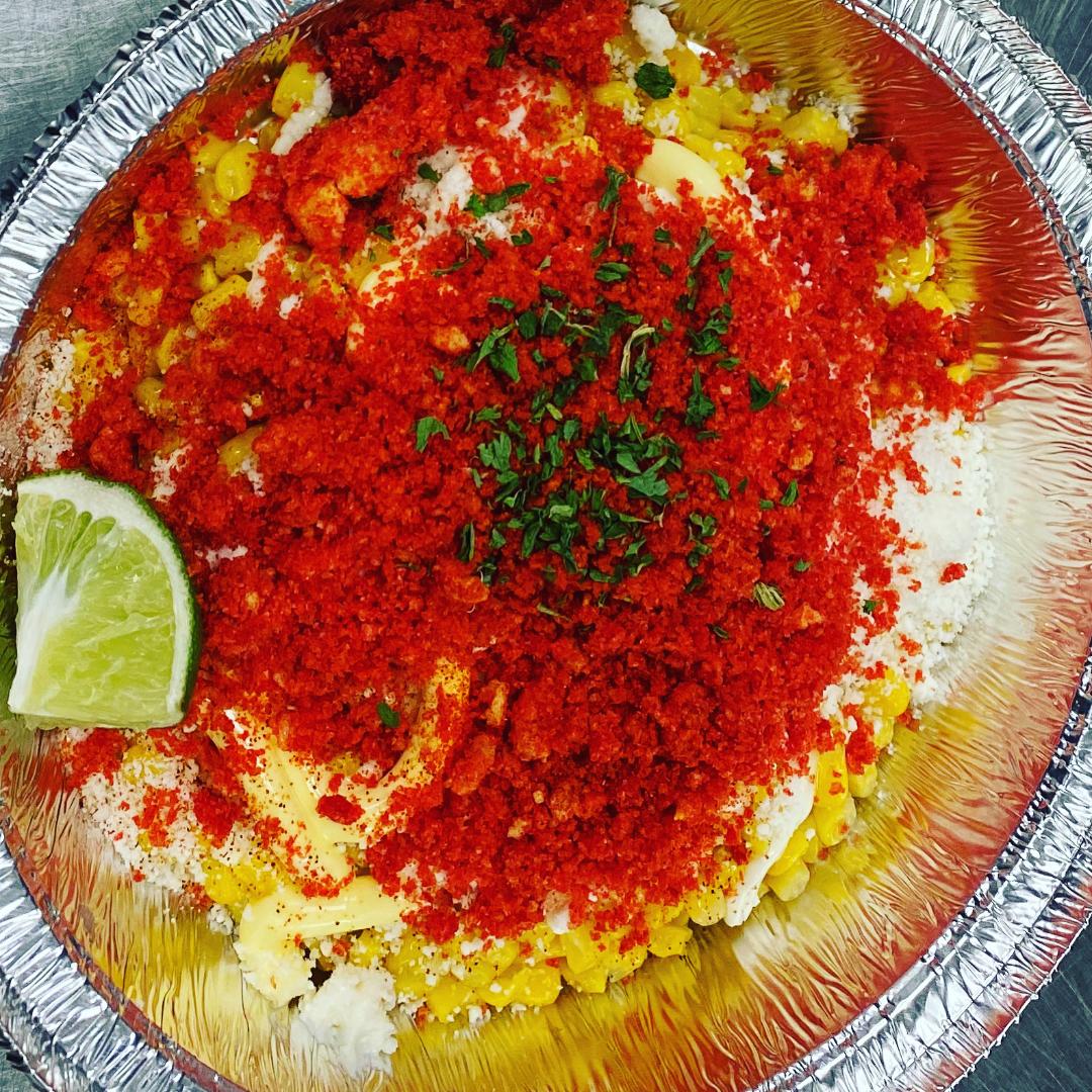 Order XXTRA Flamin Hot Cheetos Elotes food online from Simplee Boba store, Loma Linda on bringmethat.com