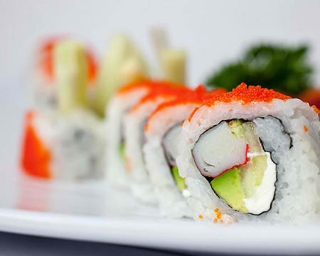 Order California Special Roll food online from Kumori Sushi & Teppanyaki store, Mcallen on bringmethat.com