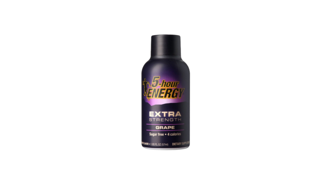Order 5-Hour Energy Extra Strength Grape 1.93 oz food online from Rebel store, San Jose on bringmethat.com