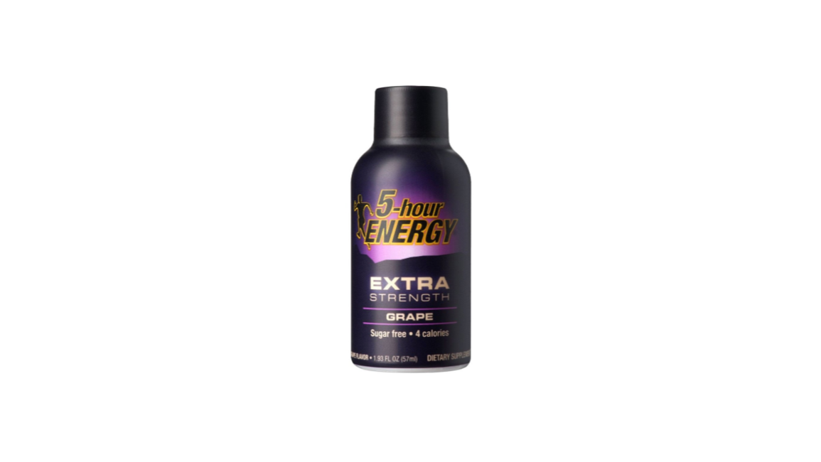 Order 5-Hour Energy Extra Strength Grape 1.93 oz food online from Rebel store, Las Vegas on bringmethat.com