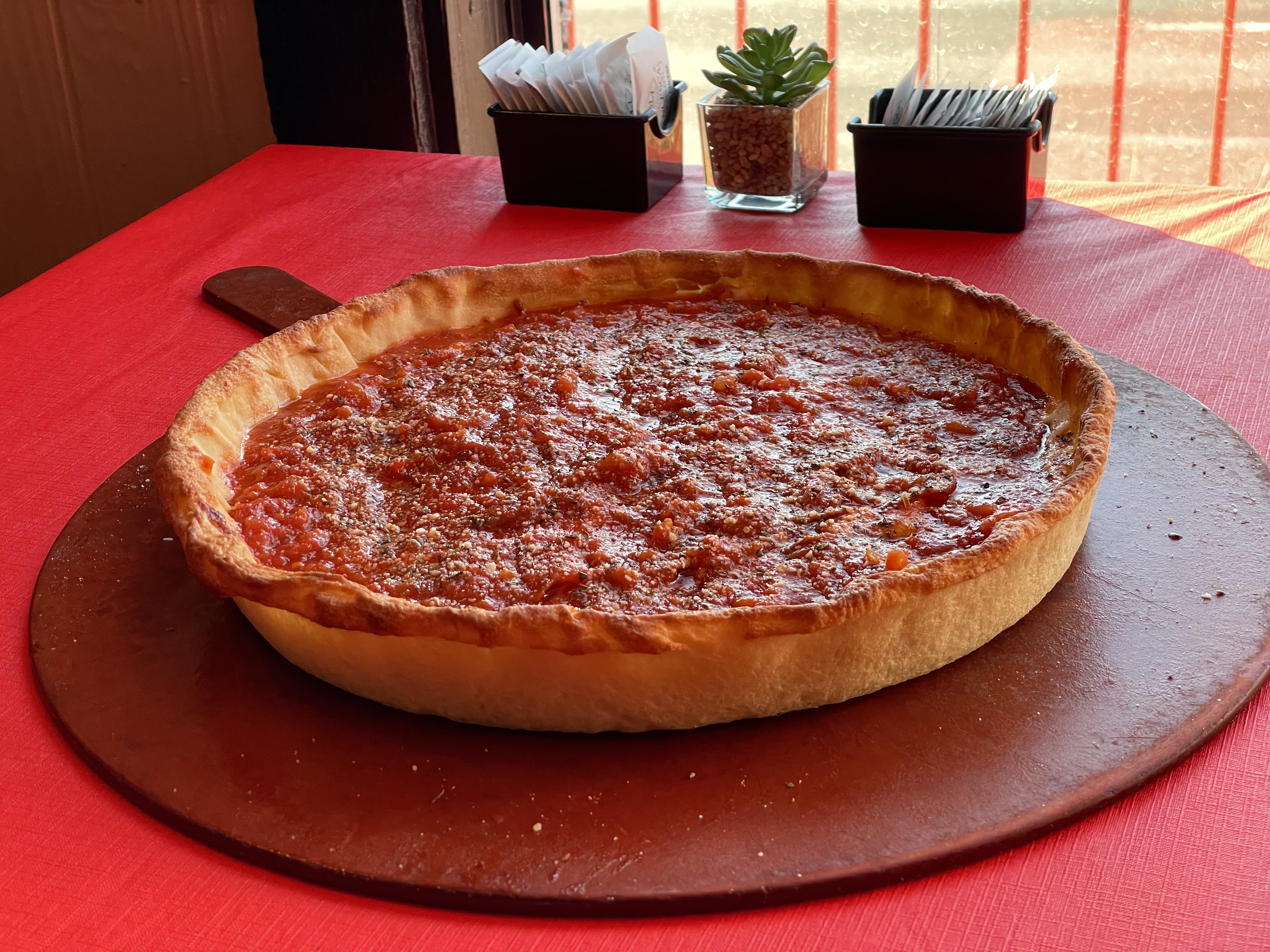 Order All Meat True Chicago Pizza food online from Chicago Pizza Kitchen store, Albuquerque on bringmethat.com