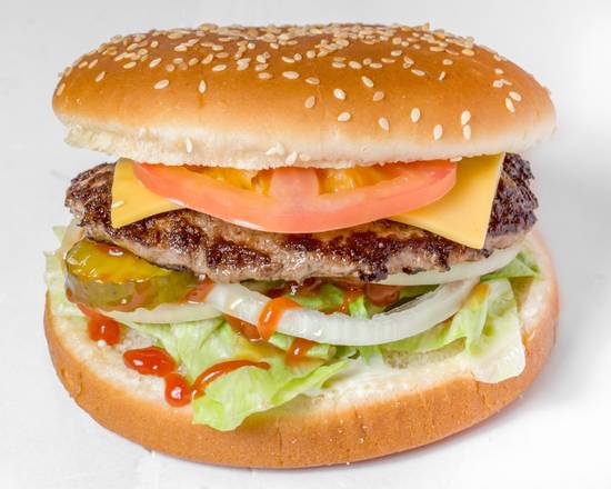Order Cheese Burger Sandwich food online from Shah's Halal Food store, Huntington on bringmethat.com