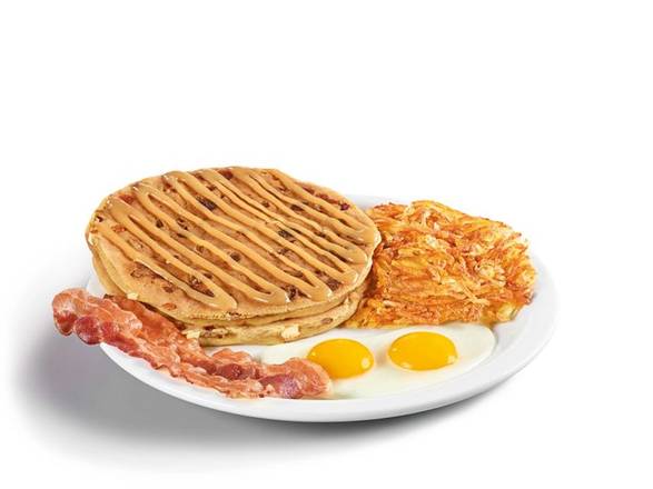 Order So Pumped-Kin Pancake Breakfast food online from Denny's - Lansing store, Lansing on bringmethat.com