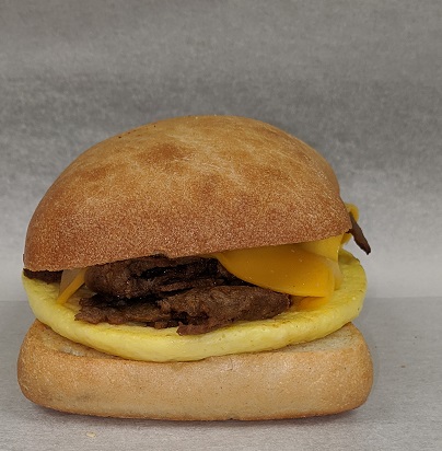 Order American Sandwich -Philly Steak, Egg and Cheese  food online from Honey Dew Donuts store, Beverly on bringmethat.com