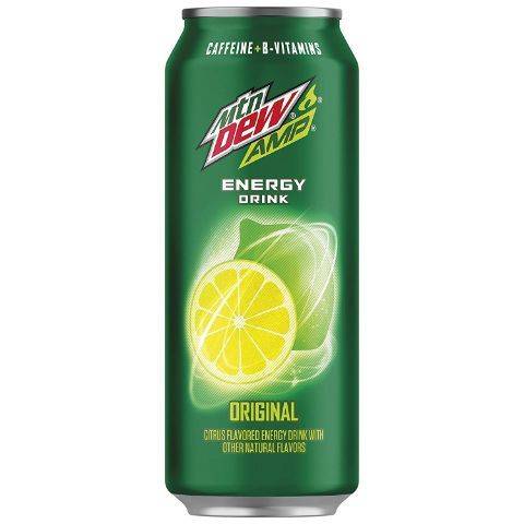 Order AMP Mountain Dew Energy Tallboy 16oz food online from Speedway store, Globe on bringmethat.com