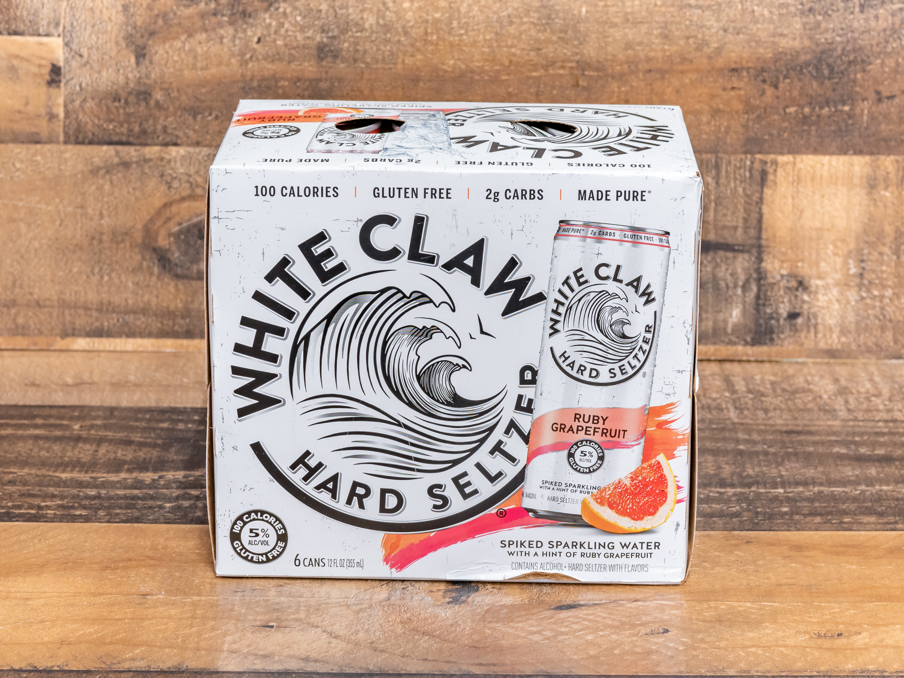 Order White Claw Ruby Grapefruit Hard Seltzer food online from Belvedere Liquor store, Santee on bringmethat.com