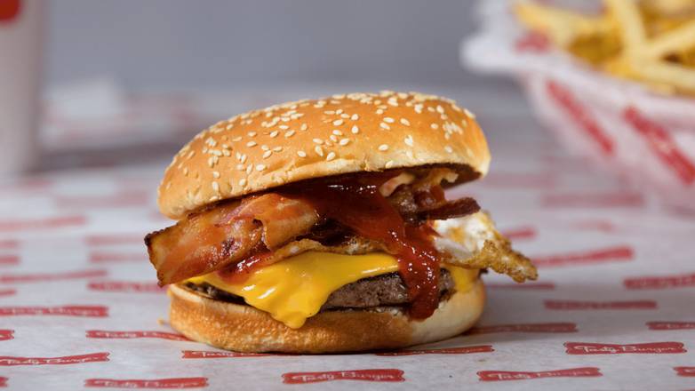 Order RISE N' SHINE BURGER* food online from Tasty Burger store, Boston on bringmethat.com