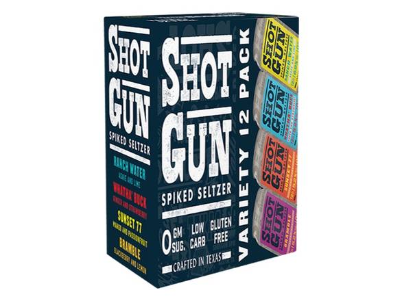 Order Shotgun Seltzer Variety Pack - 12x 12oz Cans food online from Goody Goody Liquor store, Addison on bringmethat.com