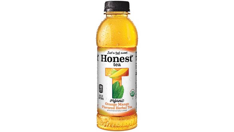 Order Honest Tea Orange Mango Flavored Herbal Tea food online from Trumbull Mobil store, Trumbull on bringmethat.com
