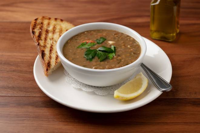 Order Bowl Lentil Soup food online from Panini Kabob Grill store, San Diego on bringmethat.com