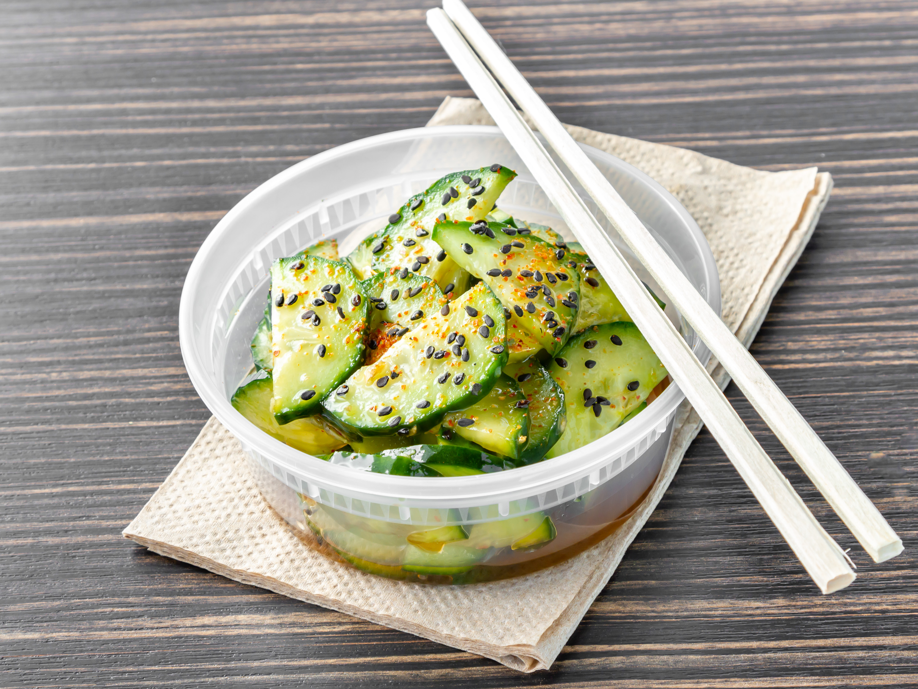 Order Cucumber Salad 8oz food online from Pure Poke And Prep store, Tucson on bringmethat.com