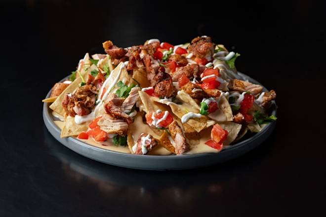 Order Chicken Nachos food online from R&R Barbeque store, South Jordan on bringmethat.com
