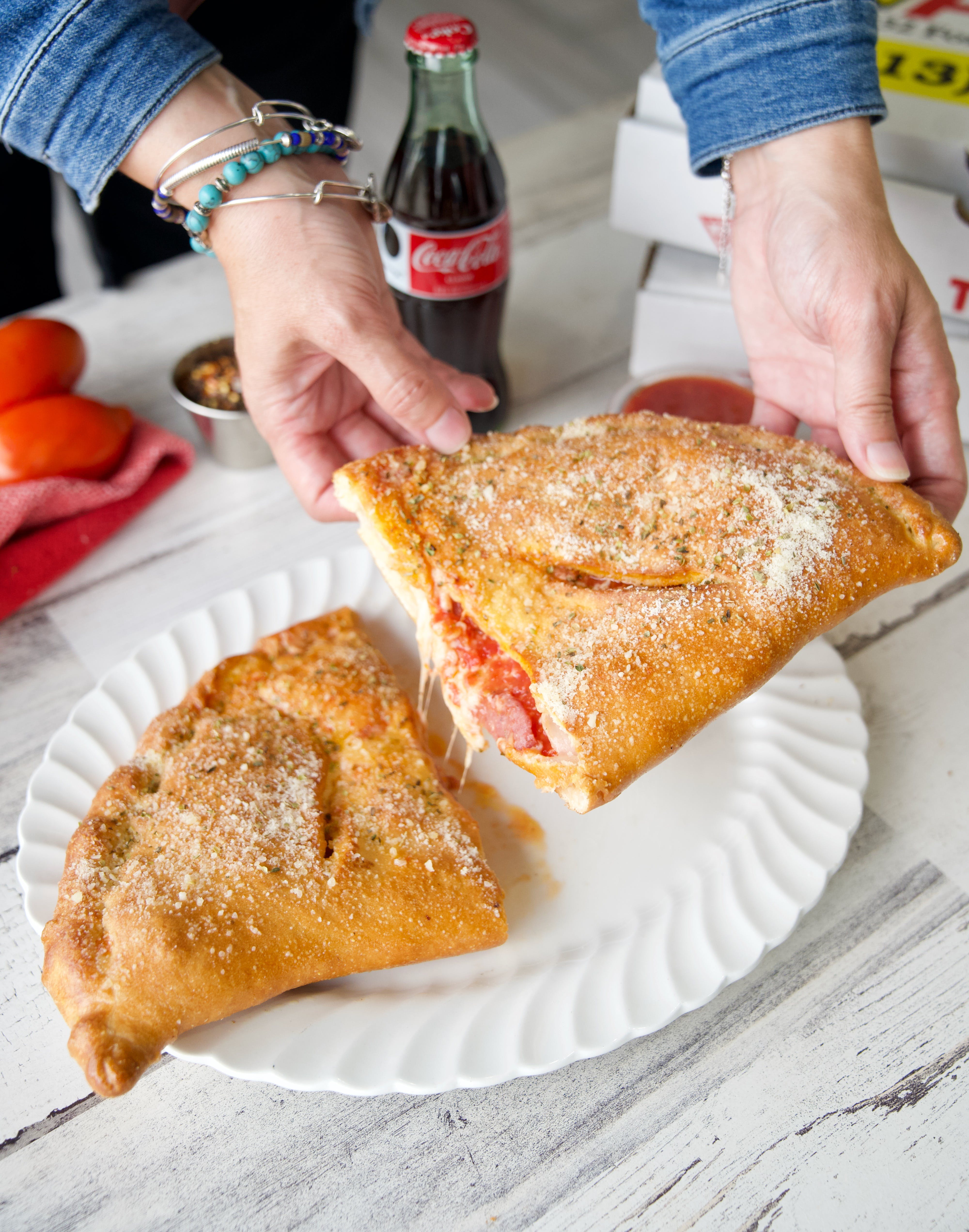 Order Calzone - Calzone food online from Mr Cheese Pizza store, Dearborn Heights on bringmethat.com
