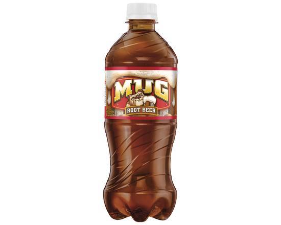 Order Mug Root Beer 20 oz Bottle food online from Abby Legendary Pizza store, Grants Pass on bringmethat.com