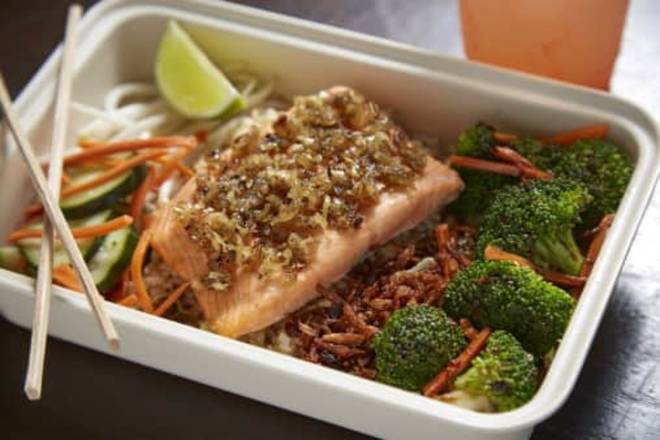 Order Salmon  (All Toppings) food online from Asian Box store, San Francisco on bringmethat.com