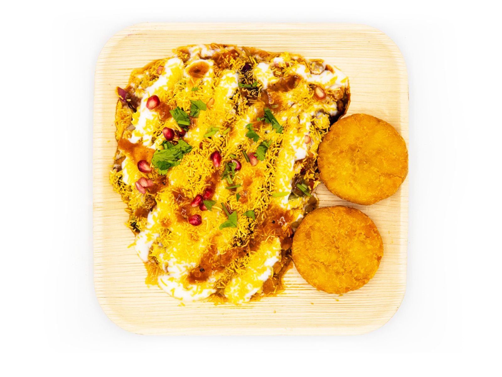Order Aloo Tikki Chat food online from Desi Bites store, West Chester Township on bringmethat.com