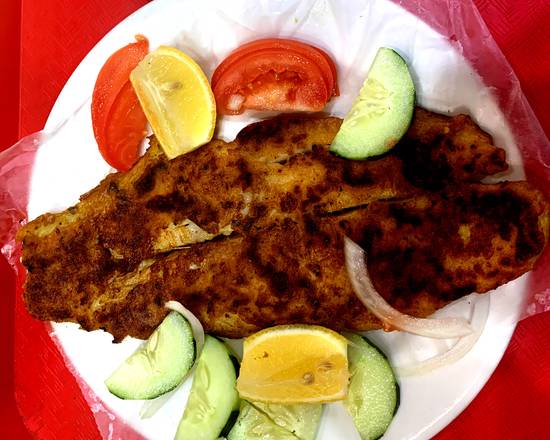 Order 1 piece Fried Fish  food online from Lahori Chilli Restaurant & Sweets store, New York on bringmethat.com