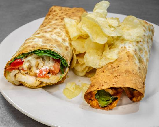 Order Chicken Pesto Lavash Wrap food online from Isabella's Pizza store, Mandeville on bringmethat.com