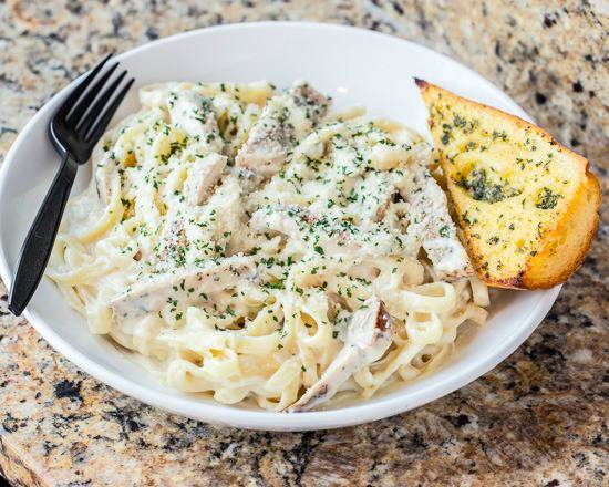 Order Fettuccine Alfredo with Grilled Chicken Pasta food online from Rosatis Pizza store, Crest Hill on bringmethat.com