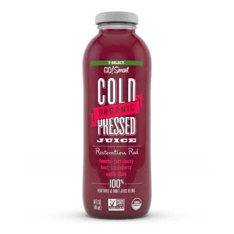 Order 7-Select Organic Cold Pressed Restoration Red 14oz food online from 7-Eleven store, Brenham on bringmethat.com