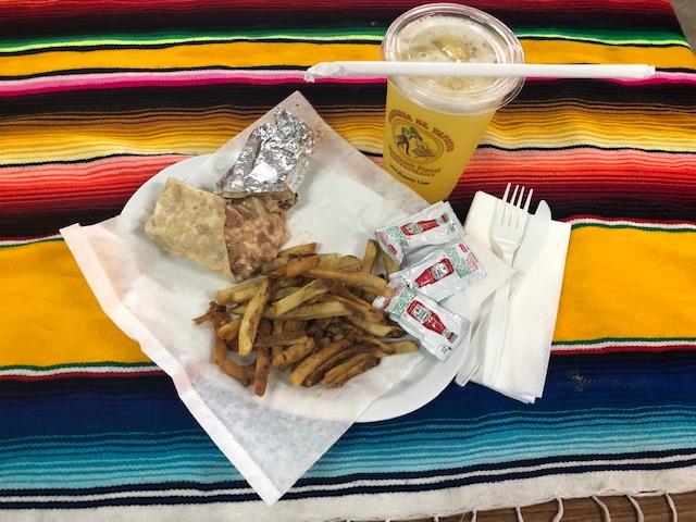 Order Combo 1 Bean & Cheese Burrito, Salad, R&B OR Fries & SMALL Drink food online from Taqueria El Tapatio 7 store, Oxnard on bringmethat.com