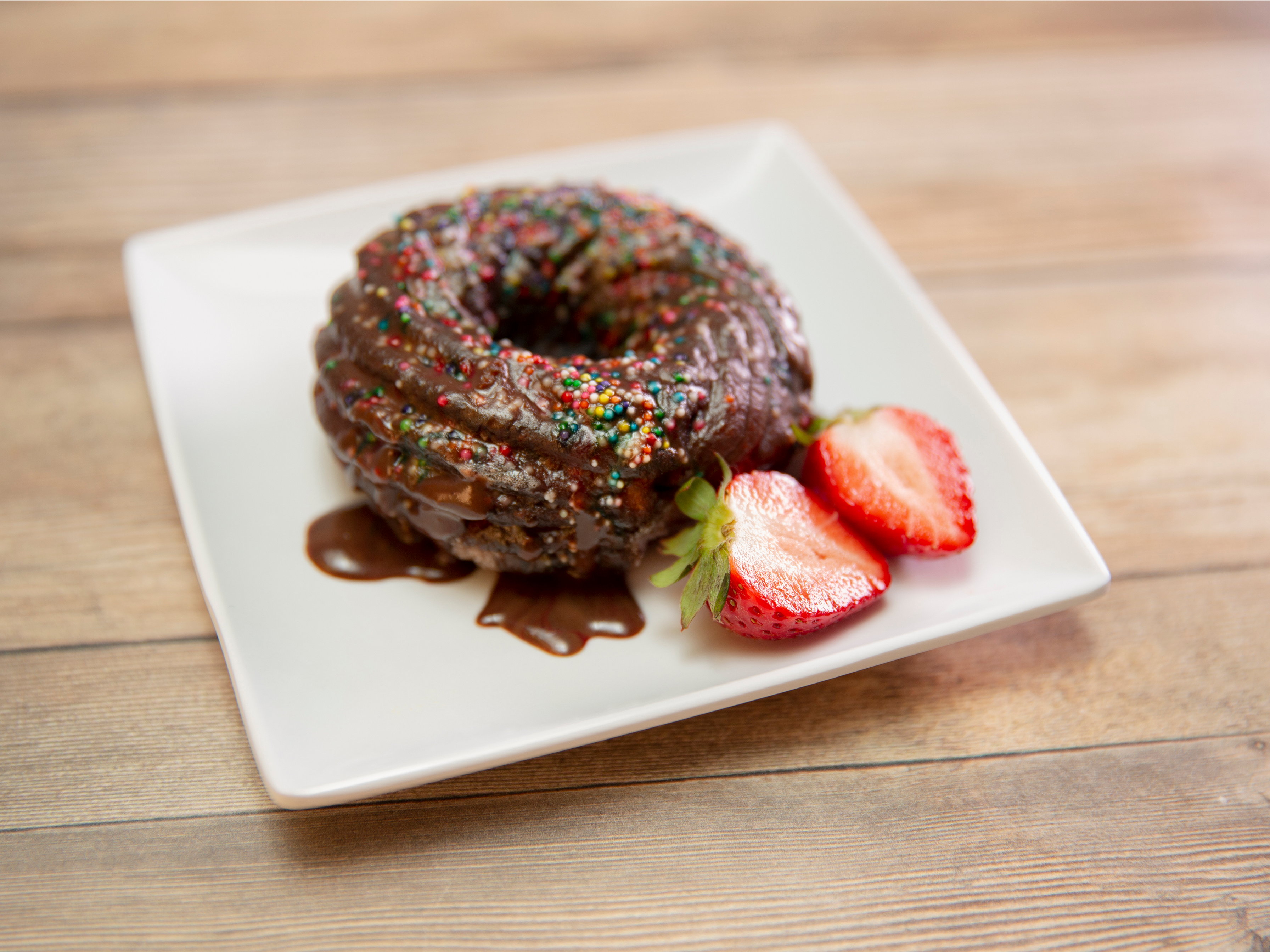 Order Churro Donut food online from Happy Days Cafe store, Sherman Oaks on bringmethat.com
