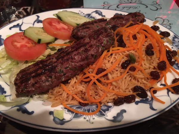 Order Beef Kofta Kebab food online from Ariana Afghan Restaurant store, New York on bringmethat.com
