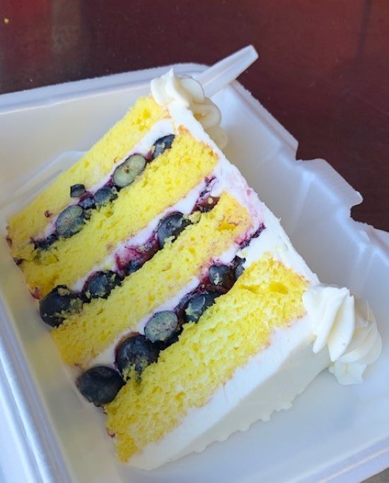 Order Lemon Blueberry Slice food online from The Cake Slice store, Sparks on bringmethat.com