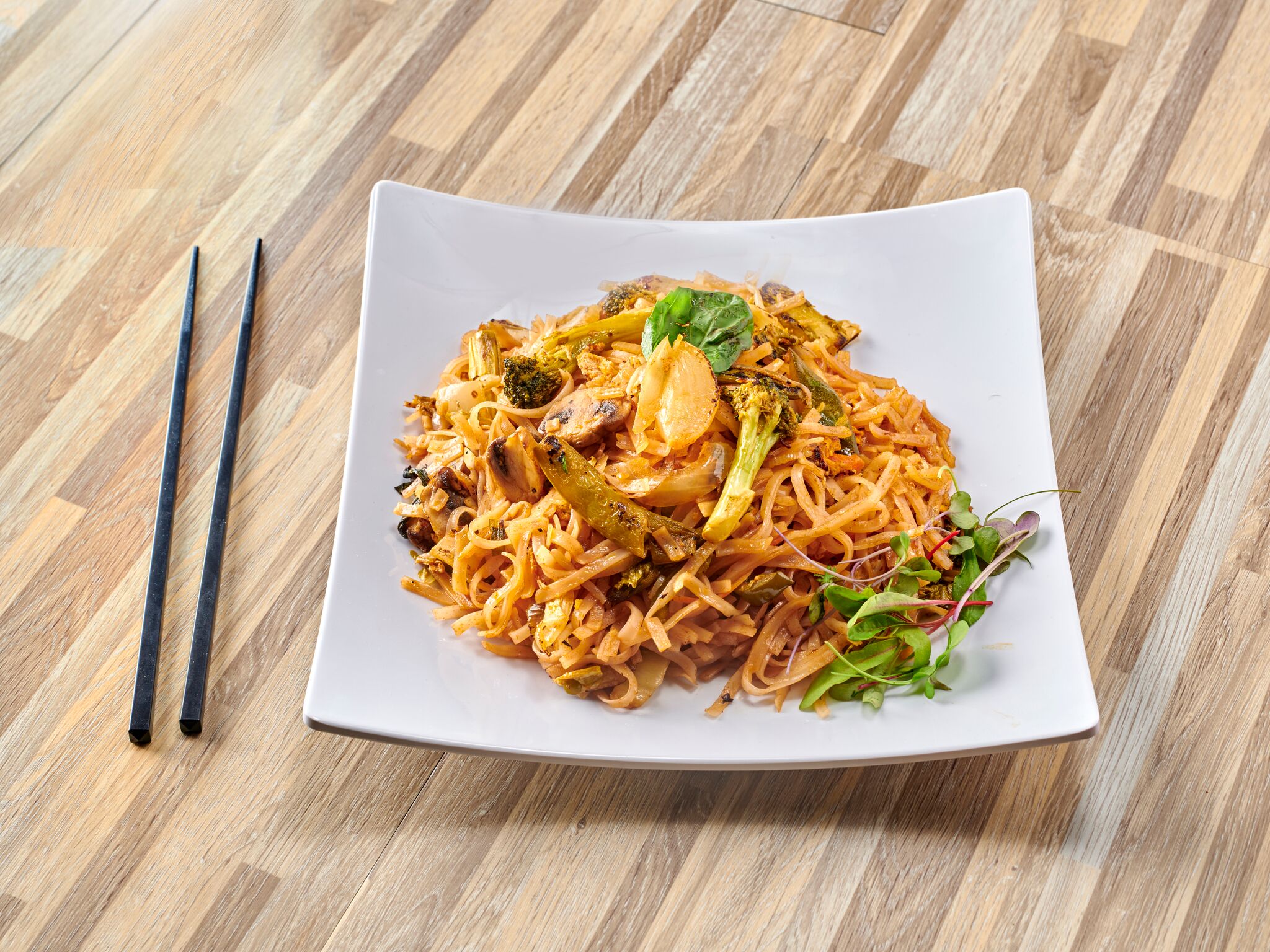 Order Pad Thai Noodles food online from Asiana Cafe store, Greenwich on bringmethat.com