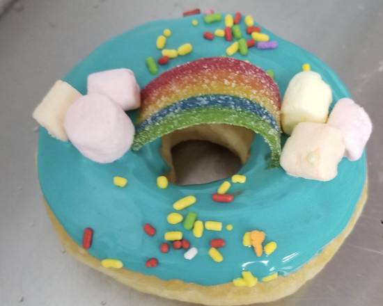 Order Rainbow donut  food online from Donut Box store, McKinney on bringmethat.com
