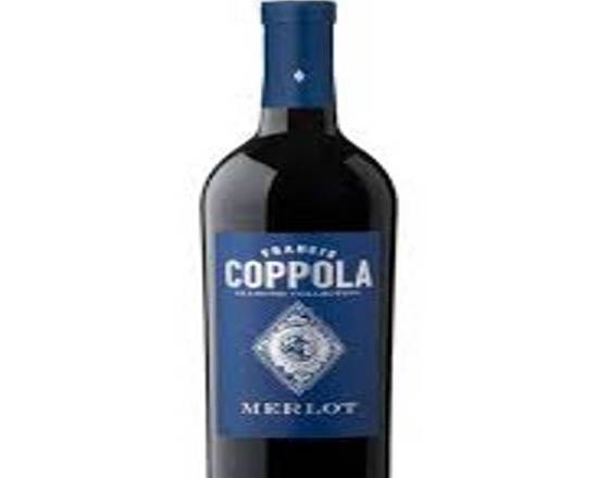 Order Francis Coppola Diamond Collection Blue Label Merlot food online from Pacific Liquor Market store, Bell Gardens on bringmethat.com