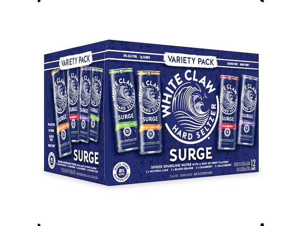 Order White Claw Seltzer Surge Variety Pack - 12x 12oz Cans food online from Southwest Liquor store, Thousand Oaks on bringmethat.com