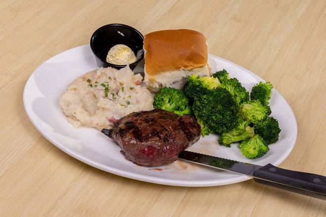 Order Petite USDA Sirloin Steak food online from Shari's Cafe store, The Dalles on bringmethat.com