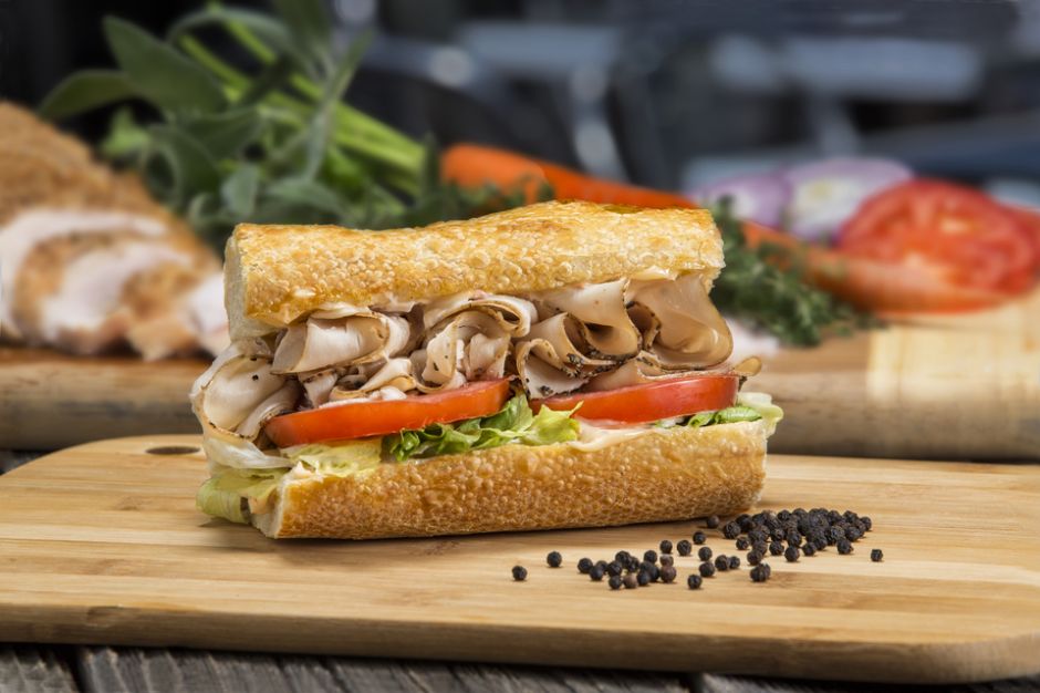 Order #9. Cracked Pepper Turkey Sandwich food online from Sourdough & Co. store, Novato on bringmethat.com