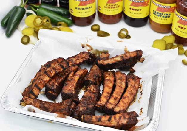 Order Slab of Pork Ribs food online from Brothers BBQ store, Broomfield on bringmethat.com