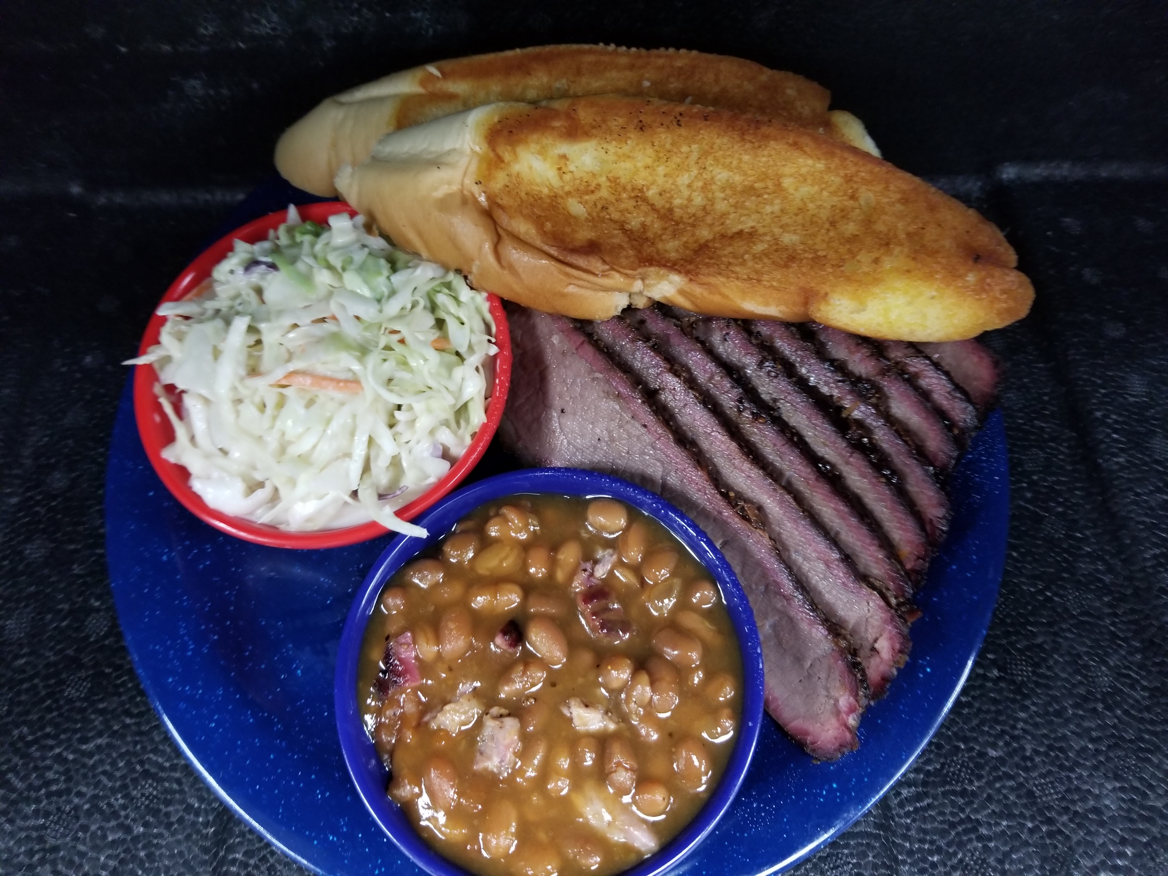 Order Smoked Brisket Platter food online from Bandanas Bar-B-Q store, Fairview Heights on bringmethat.com