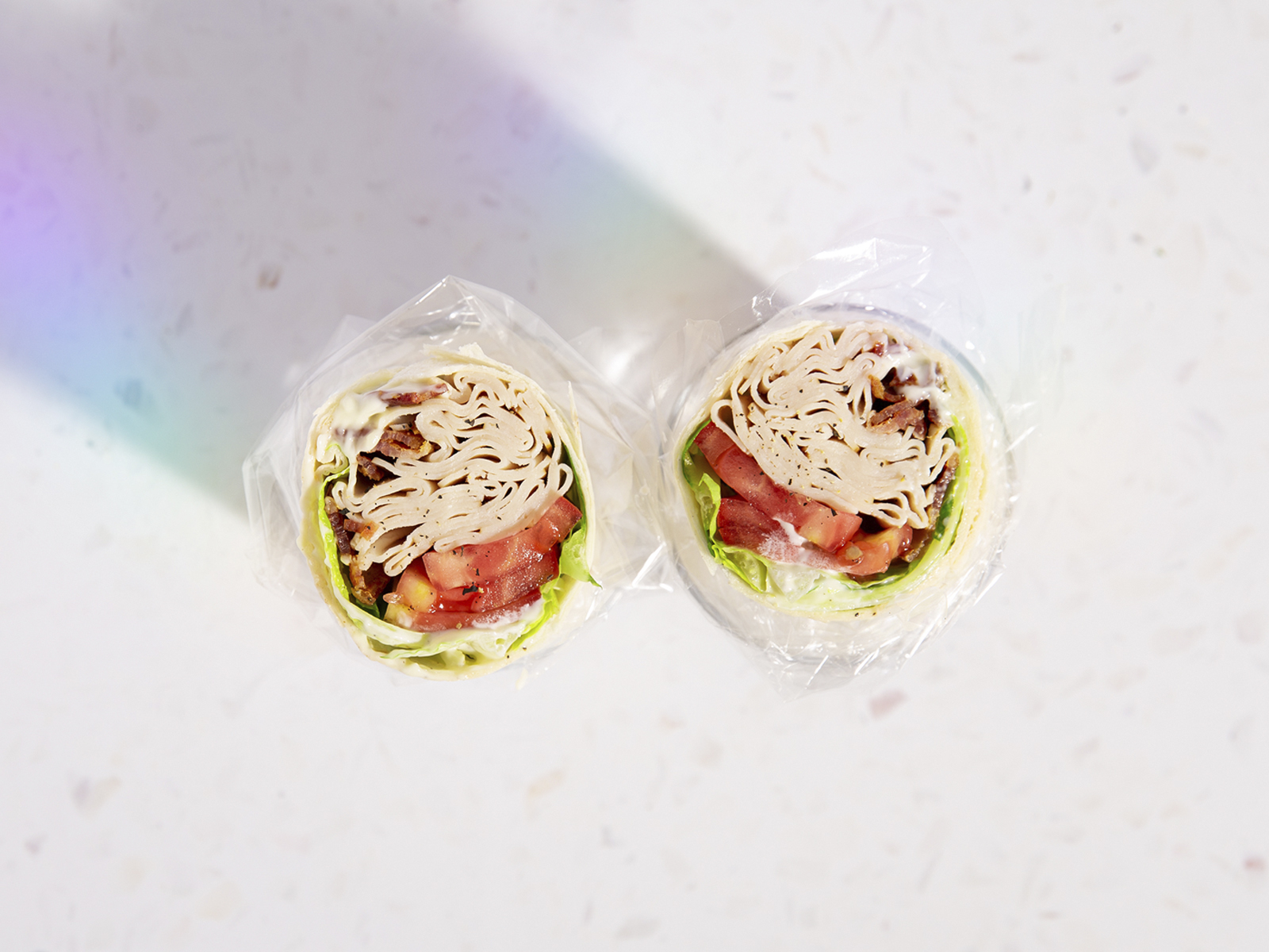 Order Turkey Club Wrap food online from The Salad Place&Rotisserie store, San Francisco on bringmethat.com